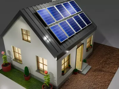 Home Solar Energy 3D model