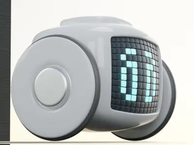 Cute Robot 3D model 5