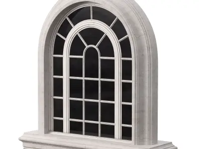 Architectural Classic Window 3D Model 3 3D model