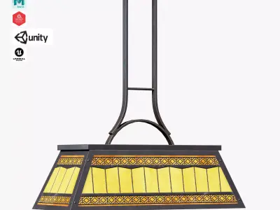 Pool Table Light Low-poly 3D model