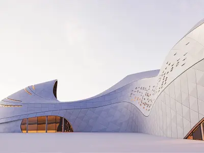 Futuristic building 49 3D model