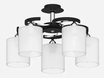 Chandelier set in high-tech style 3D model