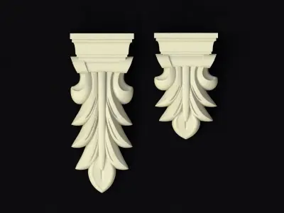 pilaster 2 sizes 3D model purchase