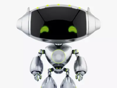 CUTE CAT PET BOT 3D model