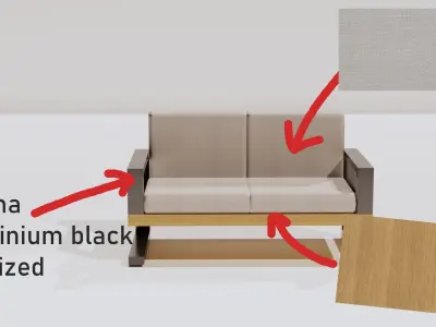 Modern Sofa Free 3D model