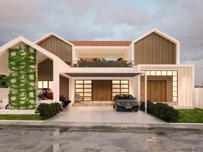 Modern Tropical House  3D model