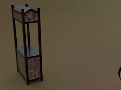 Trade stand 07 R Low-poly 3D model