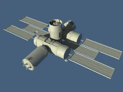 Space Hotel 3D model