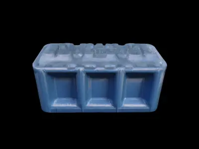 3d Model Plastic Water Barrier 3D model