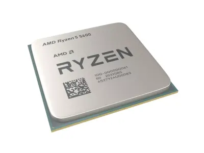 AMD Ryzen 5 5600 CPU V1 001 Low-poly 3D model