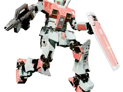 RGM79 Earth Federation Mobile Suit  3D model