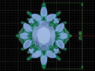 Jewelry ring 135 3D print model