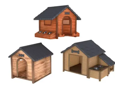Dog House Collection 3D model