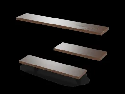 Home decorations Wall shelves Low-poly 3D model