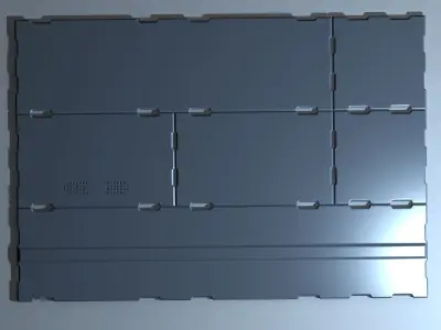 Scifi Paneling Elements 3D model