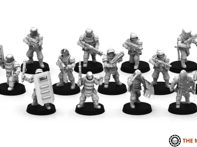 Ironblood - Militia builder 3D print model