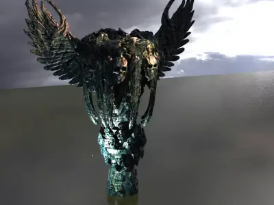 Scull arbiter floating island  3D model