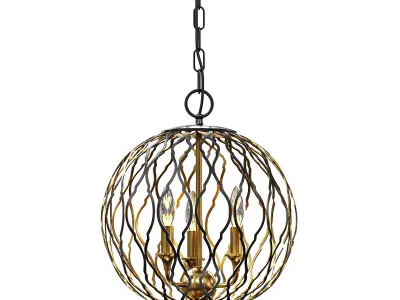 Gilded Glam Pendant By Minka Lavery 3D model