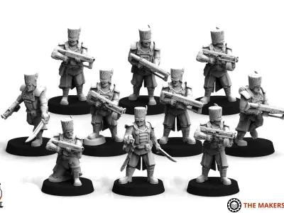 Exalted Scions - Basic Infantry 3D print model