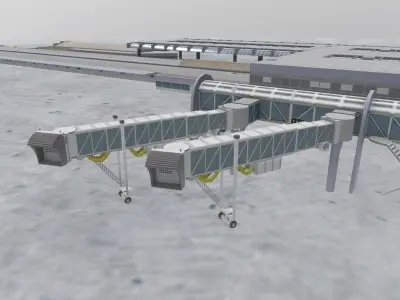 LFMN Terminal 1 Low-poly 3D model