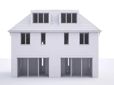 British House Queens Edith Way 1 3D model