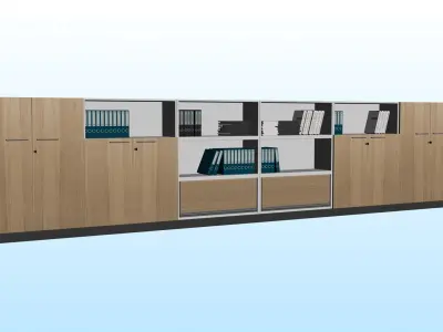 OFFICE STORAGE COMBO 02 3D model
