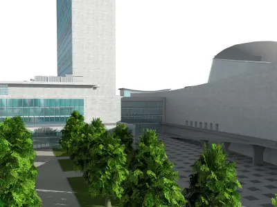 United Nation Headquarter  3D model