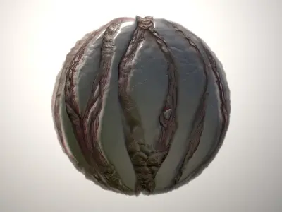 Material Skin Monster 57 Seamless PBR Texture Texture