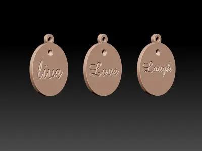 Pendants apple iphone - rose gold 3D print model
