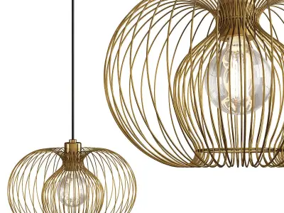 Jasmine Pendant Light Low-poly 3D model