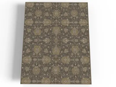 Marie Grey Taupe Rug Low-poly 3D model