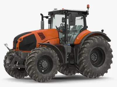  Generic Tractor Detailed Interior Dirty 