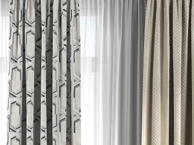 Curtain Set 108 3D model