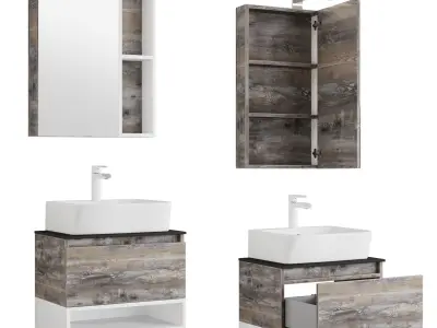 Comforty Prague 60 beige oak 3D model