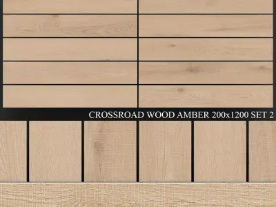 ABK Crossroad Wood Amber 200x1200 Set 2 3D model