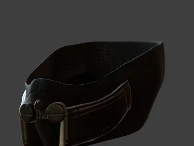 Gas mask helmet 3d model scifi Low-poly  Low-poly 3D model 217