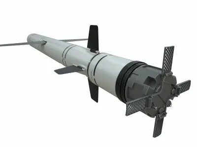 3M-54 Kalibr- 3M14 Biryuza Low-poly 3D model