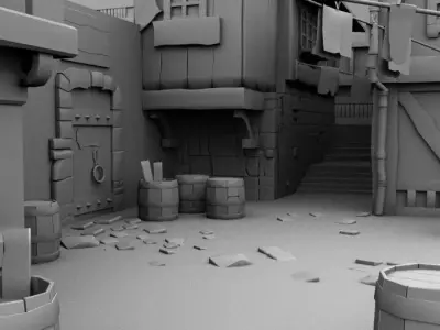 STYLIZE  BACKGROUND 3D model