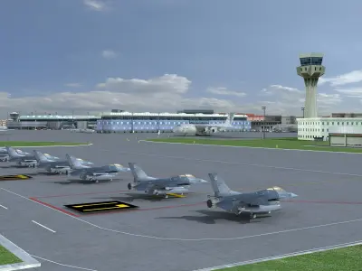  USAF Military Air base Vehicles &amp; Planes 