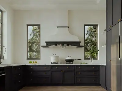 French-style open kitchen 3D model