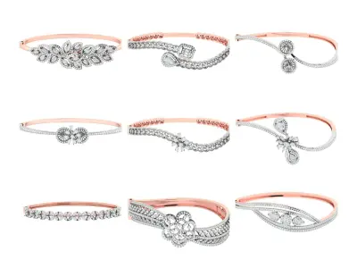 52 light weight bracelet pack ready for print  3D print model