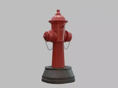Fire Hydrant 24 - Old Vintage style 3D model