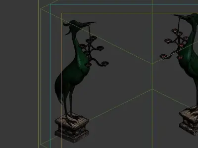 Game Model - Tomb of the Crane Light figurines 3D model