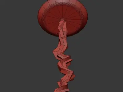 Globe 3 Light Chandelier 3D model