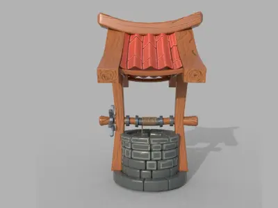 Stylized Water Well 3D model
