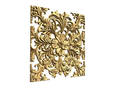 Classic decor set  ornament wall mural 52 3D print model purchase