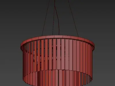Ophelia chrome pendant light 3D model