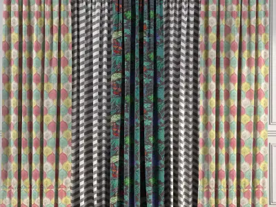 Curtain Set 79 3D model