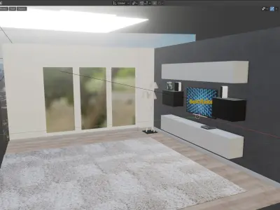 living room 3D model