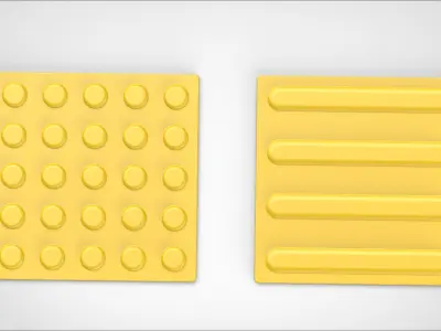 tile for blind people 3D model